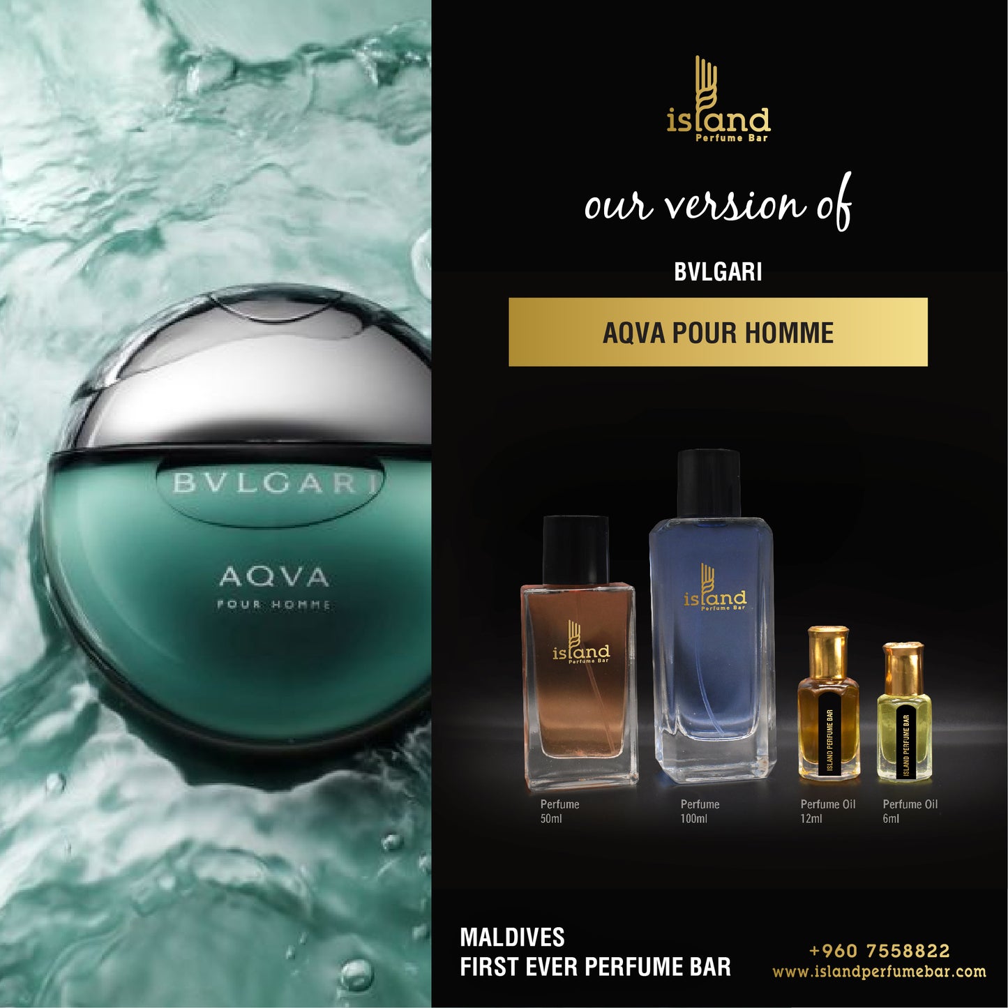 Aqva Pour Homme Bvlgari for men