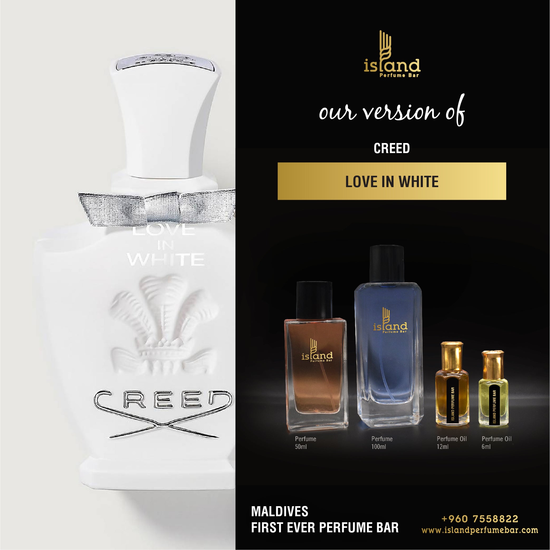 Love in White Creed for women Island Perfume Bar