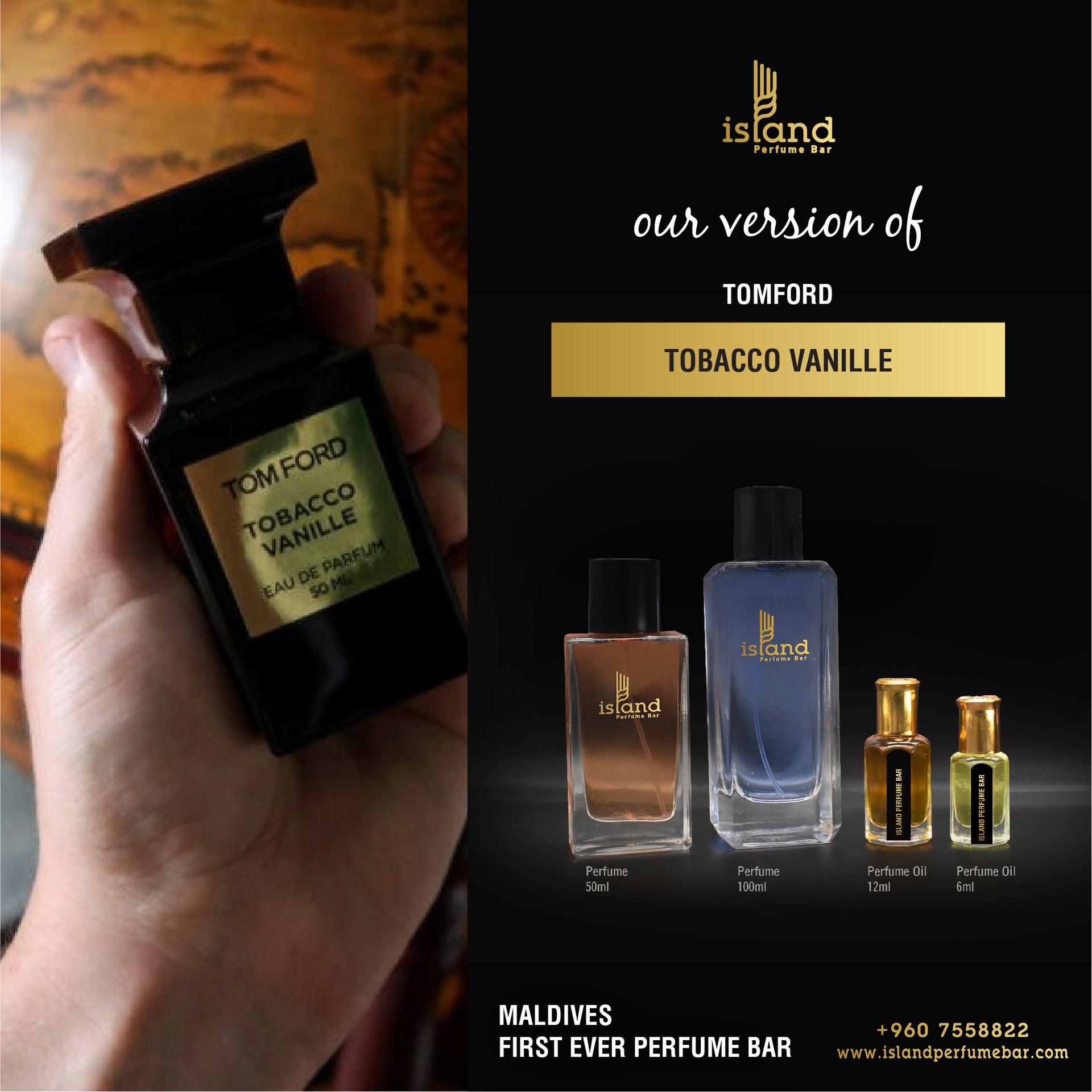 Tobacco Vanille Tom Ford for women and men – Island Perfume Bar